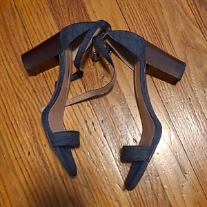 Audrey Brooke denim sandals